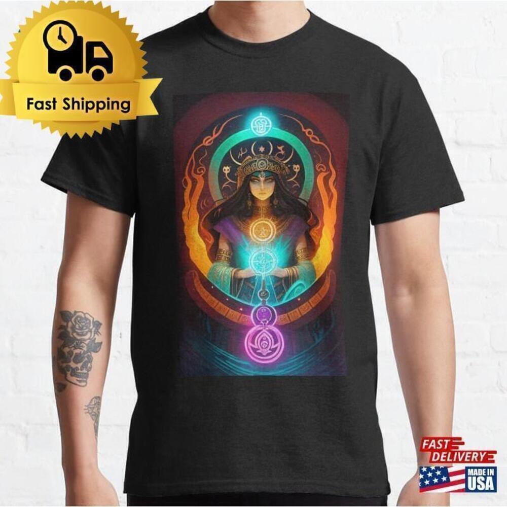Sorceress Fantasy Witch Aesthetic Graphic Dark Unisex T-Shirt